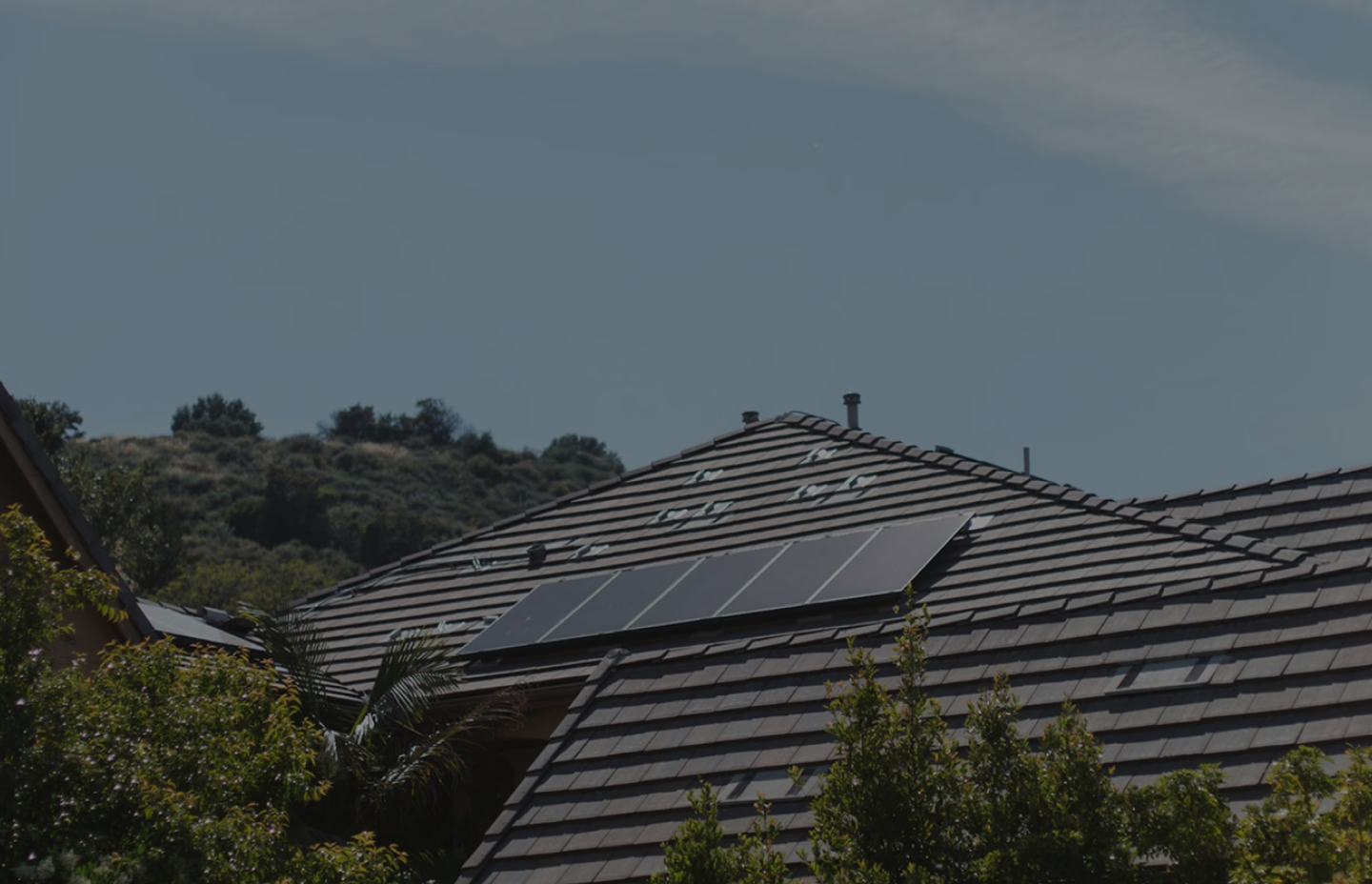 Solar panels background